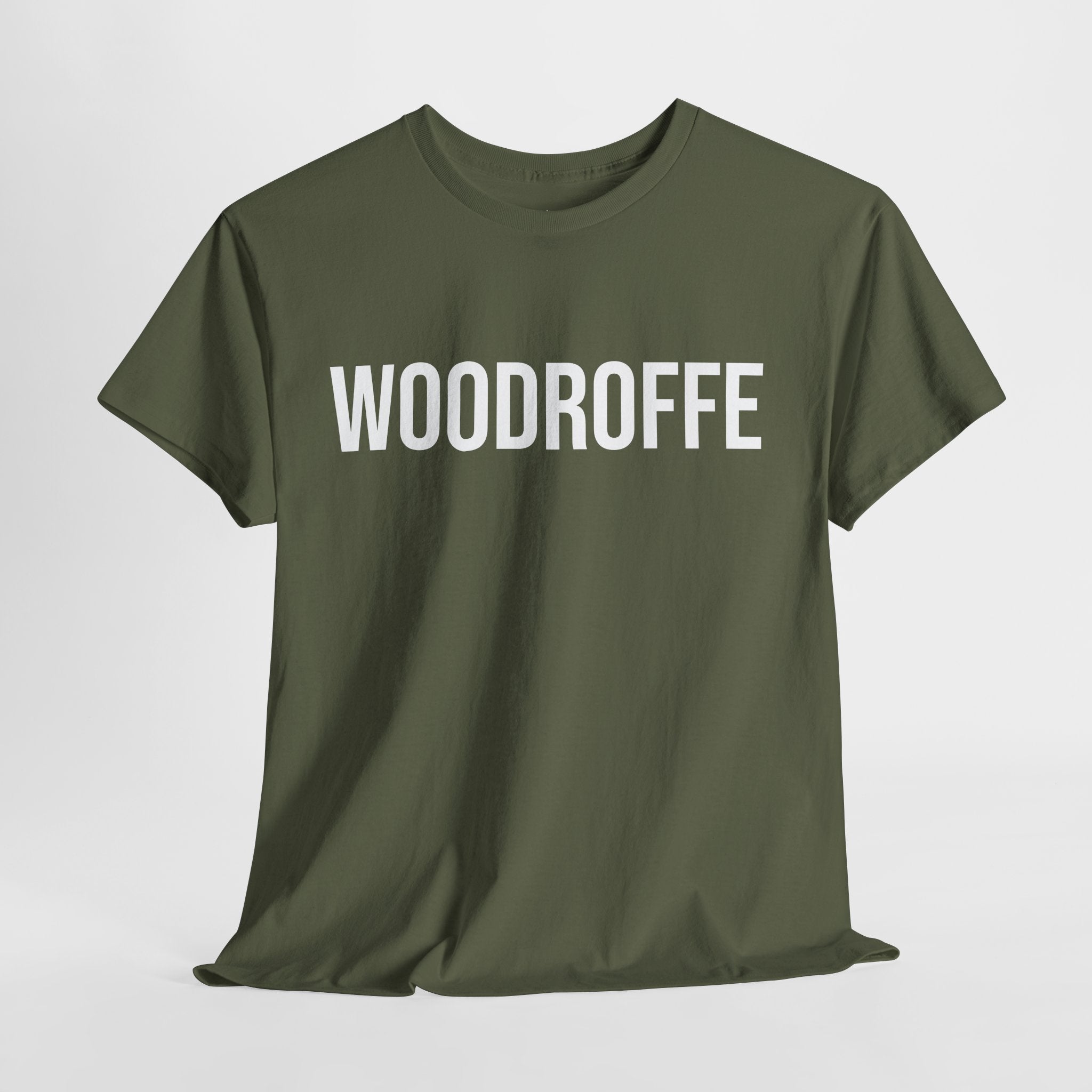 WOODROFFE - Minimal Bold Lettering Cotton T‑Shirt