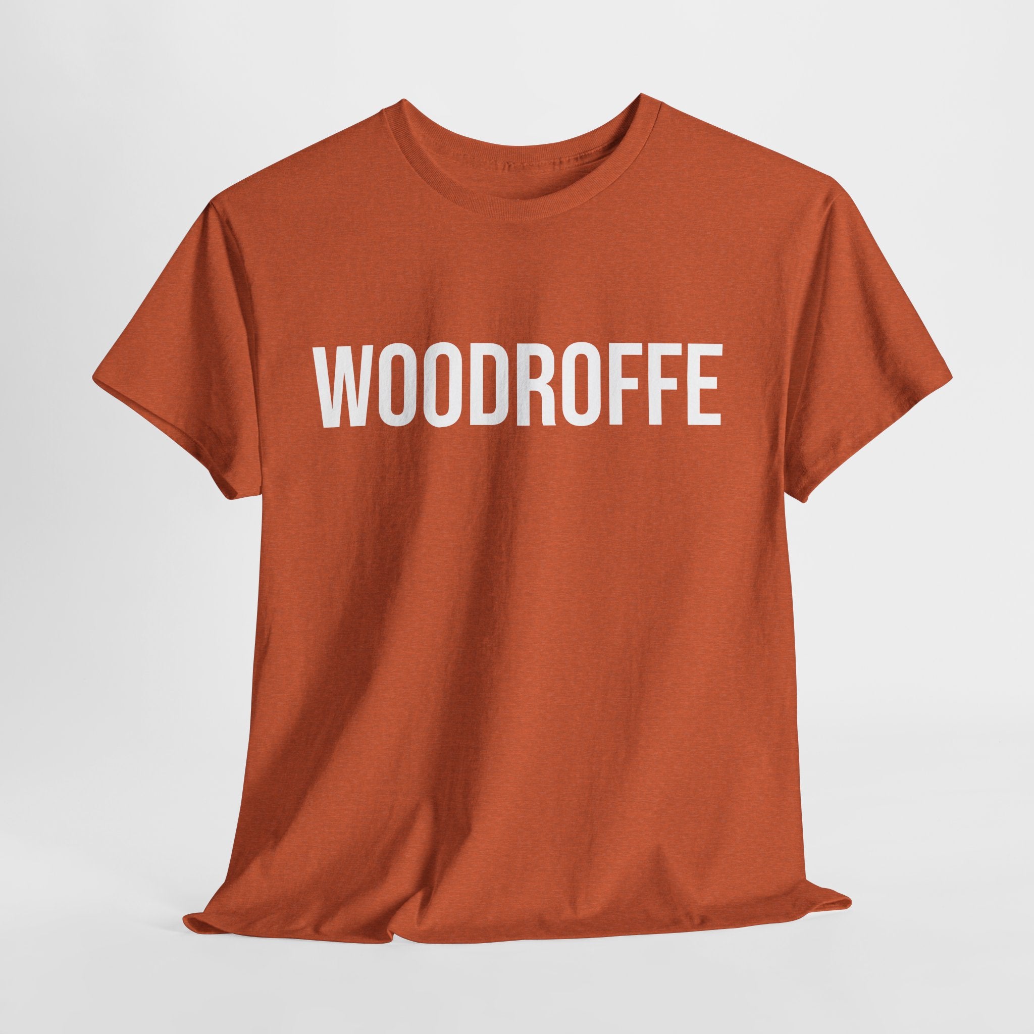 WOODROFFE - Minimal Bold Lettering Cotton T‑Shirt