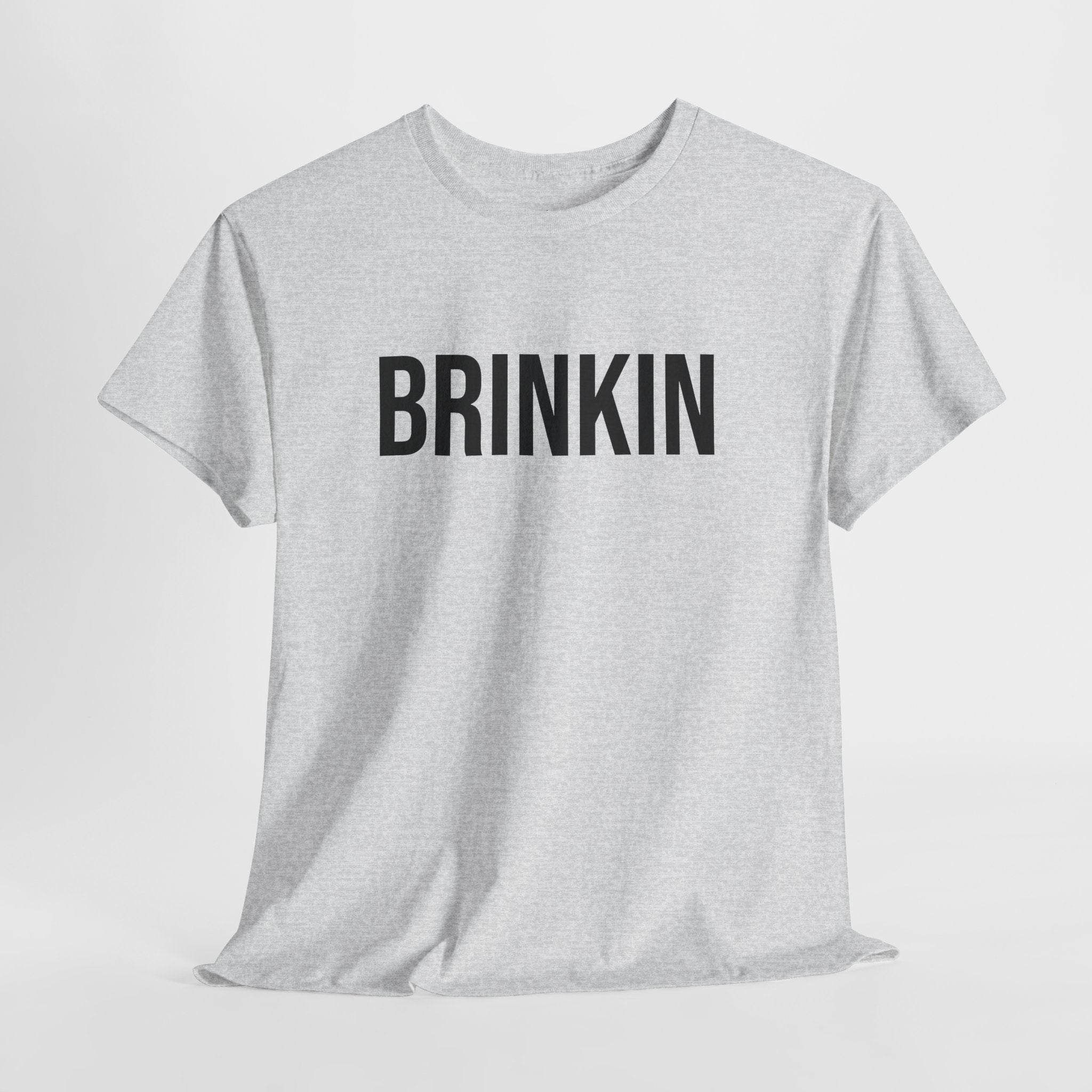 BRINKIN - Minimal Bold Lettering Cotton T‑Shirt