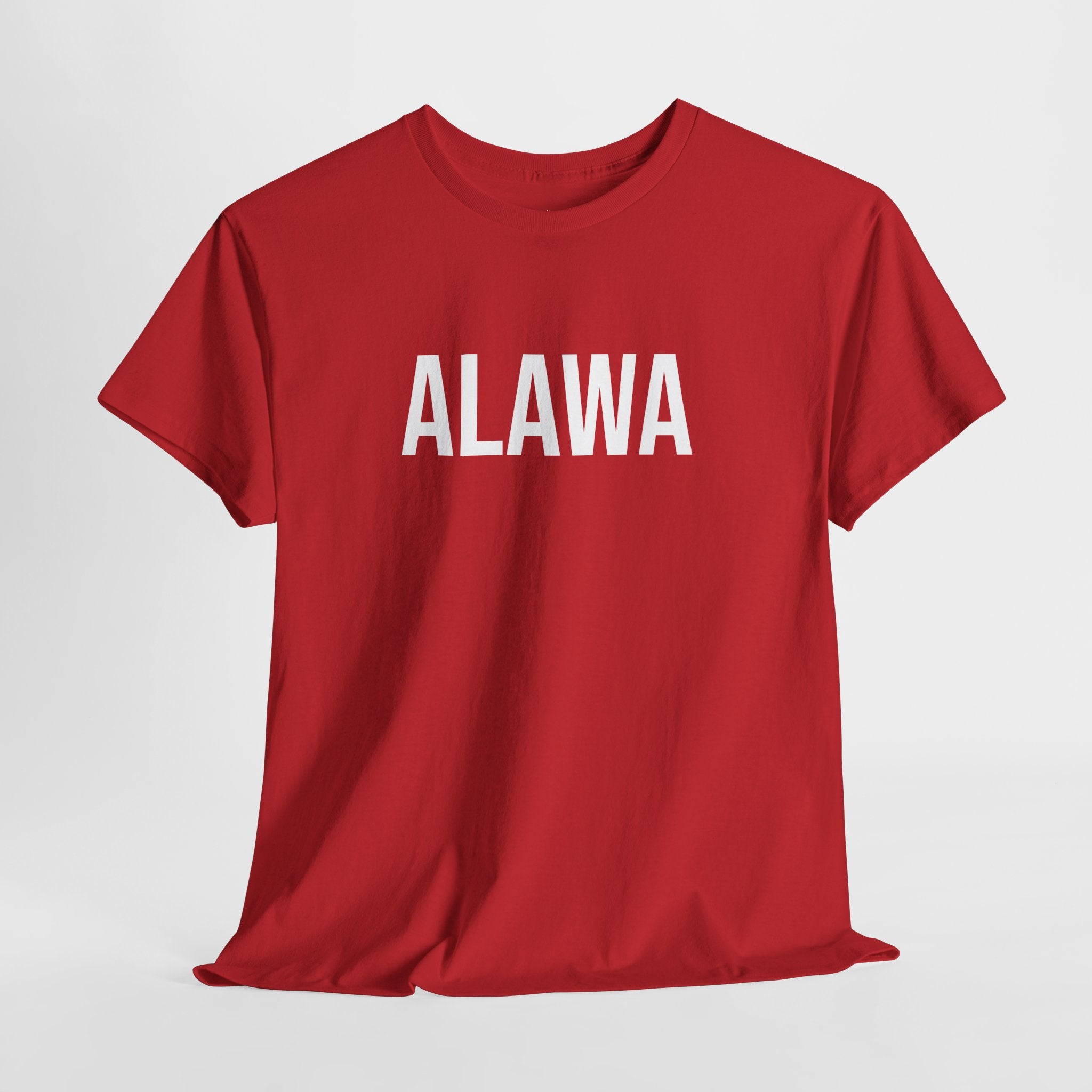 ALAWA - Minimal Bold Lettering Cotton T‑Shirt