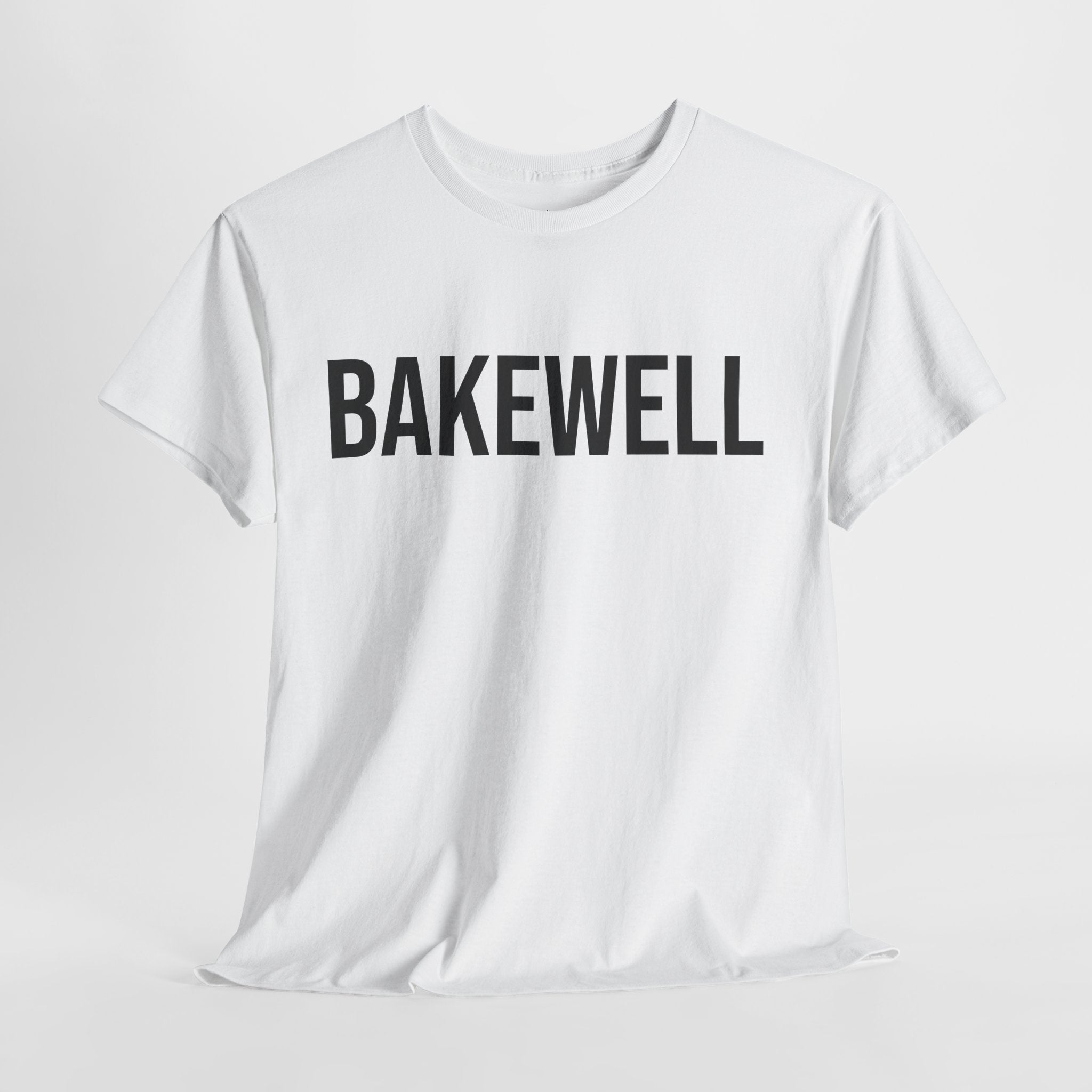 BAKEWELL - Minimal Bold Lettering Cotton T‑Shirt