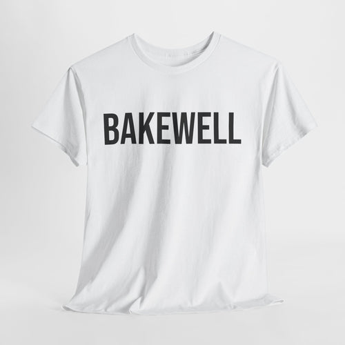BAKEWELL - Minimal Bold Lettering Cotton T‑Shirt