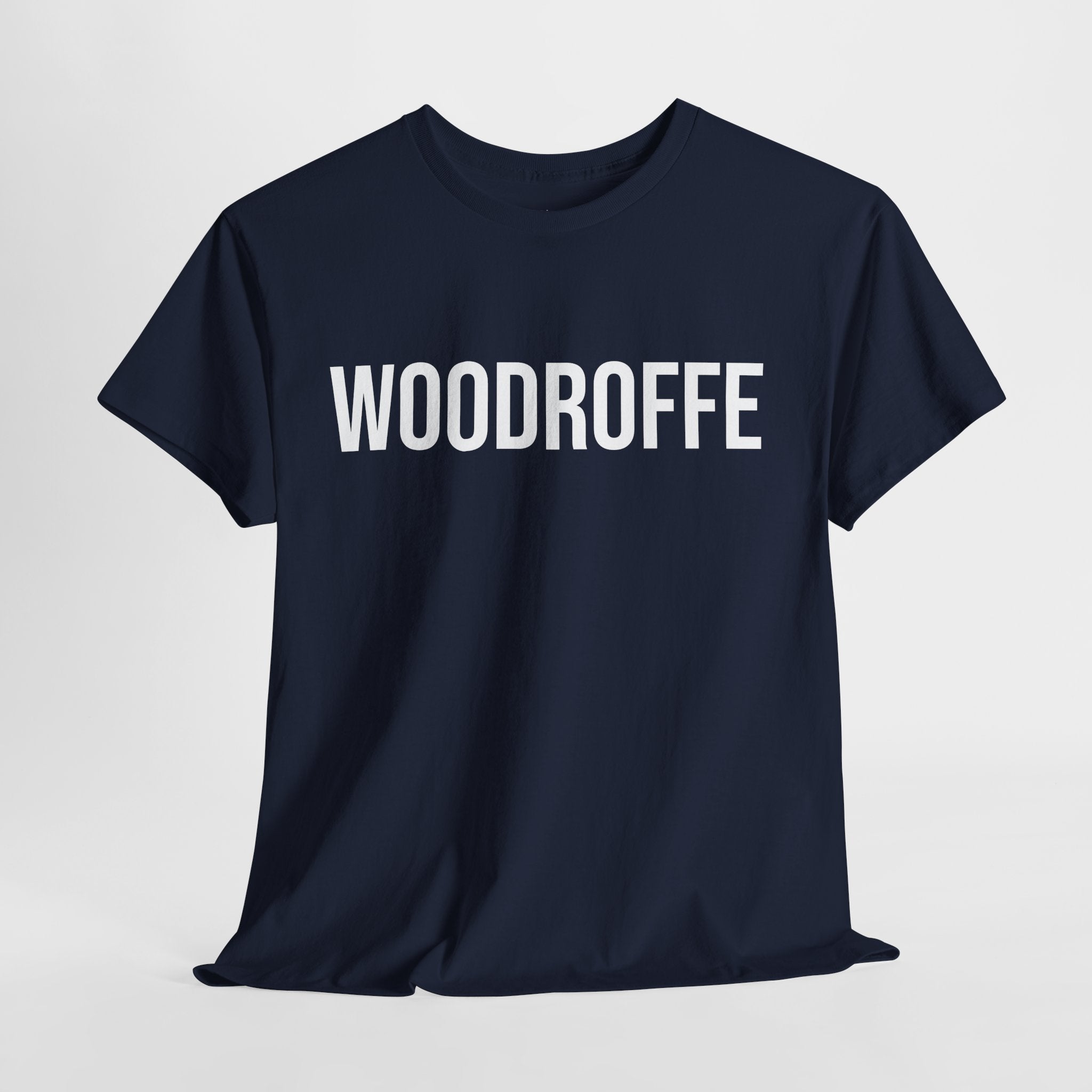 WOODROFFE - Minimal Bold Lettering Cotton T‑Shirt