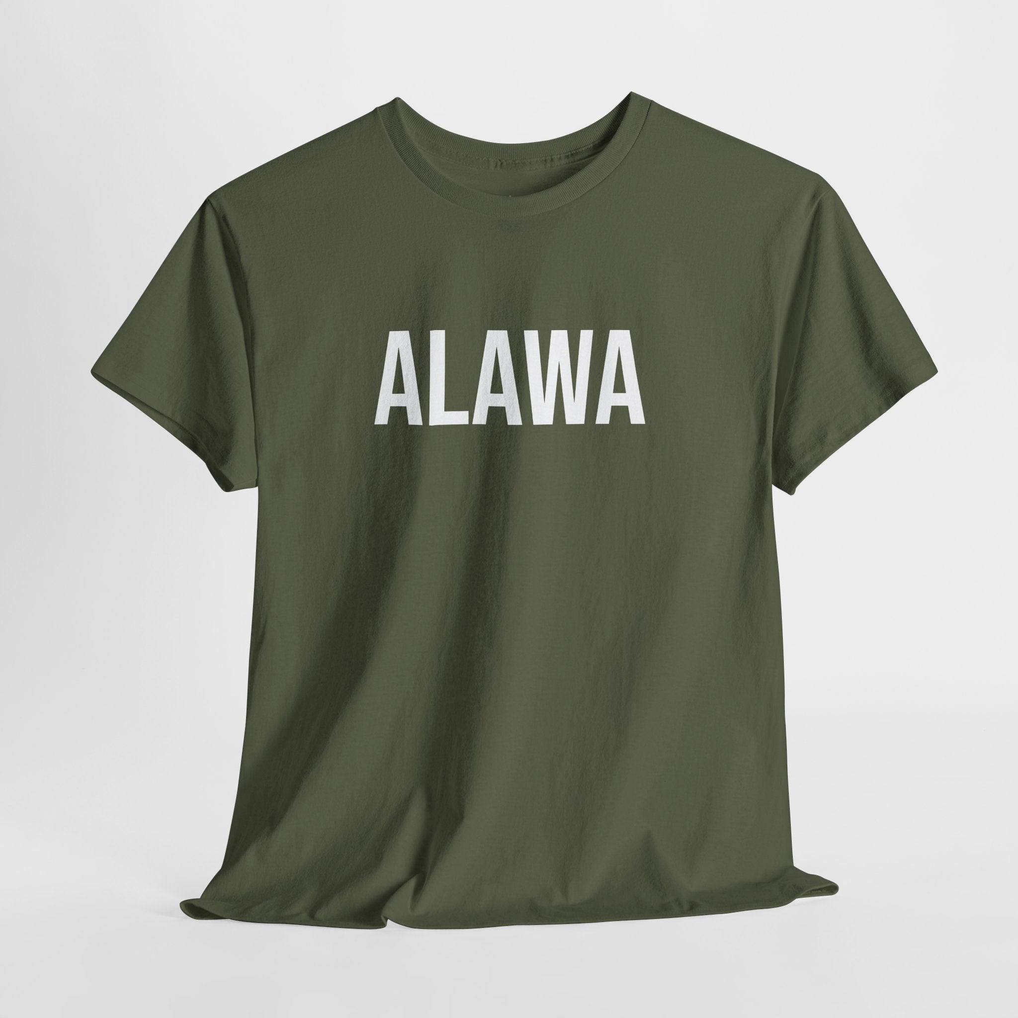 ALAWA - Minimal Bold Lettering Cotton T‑Shirt