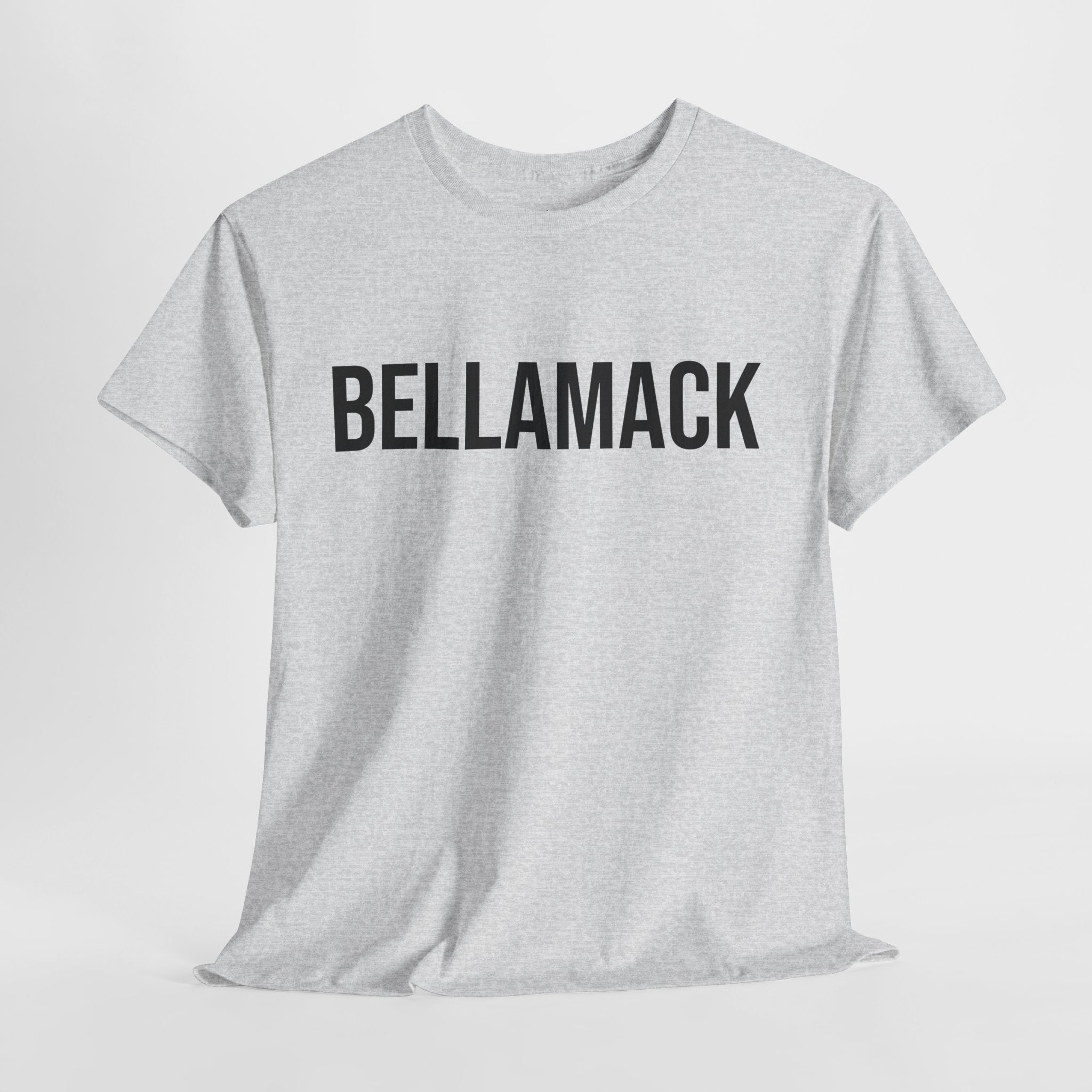 BELLAMACK - Minimal Bold Lettering Cotton T‑Shirt