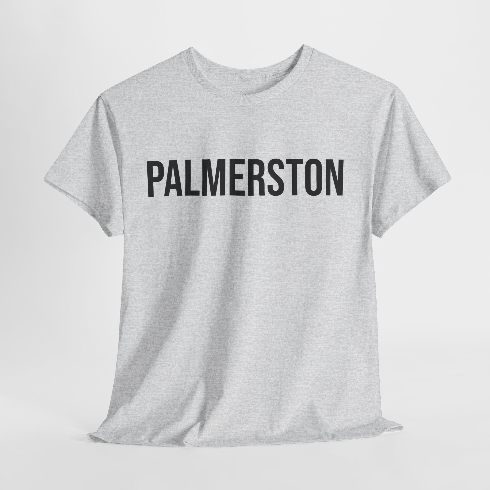 PALMERSTON - Minimal Bold Lettering Cotton T‑Shirt