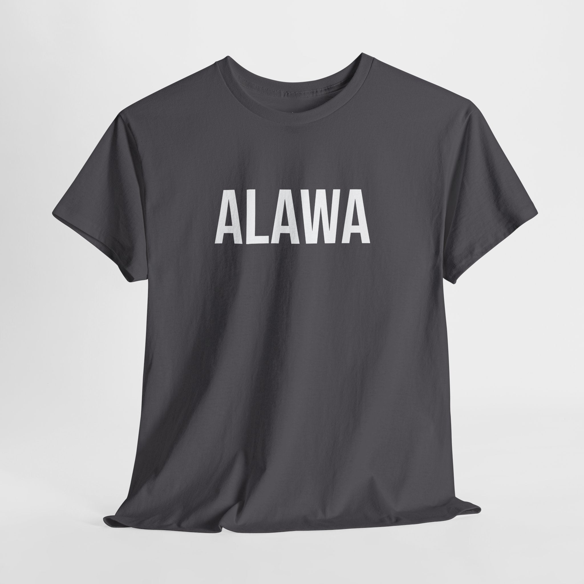 ALAWA - Minimal Bold Lettering Cotton T‑Shirt