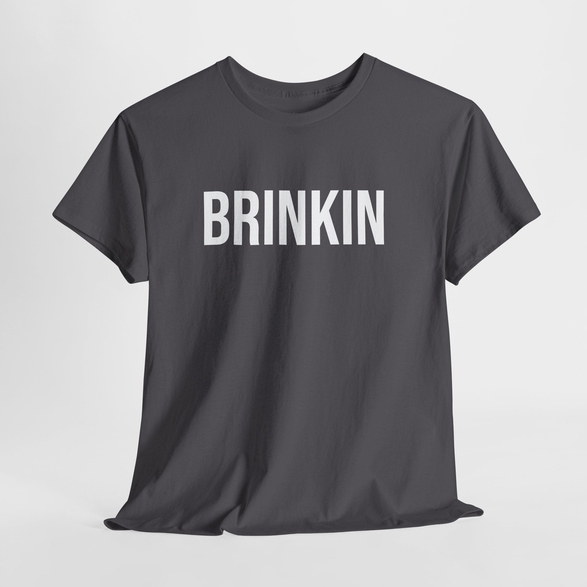 BRINKIN - Minimal Bold Lettering Cotton T‑Shirt