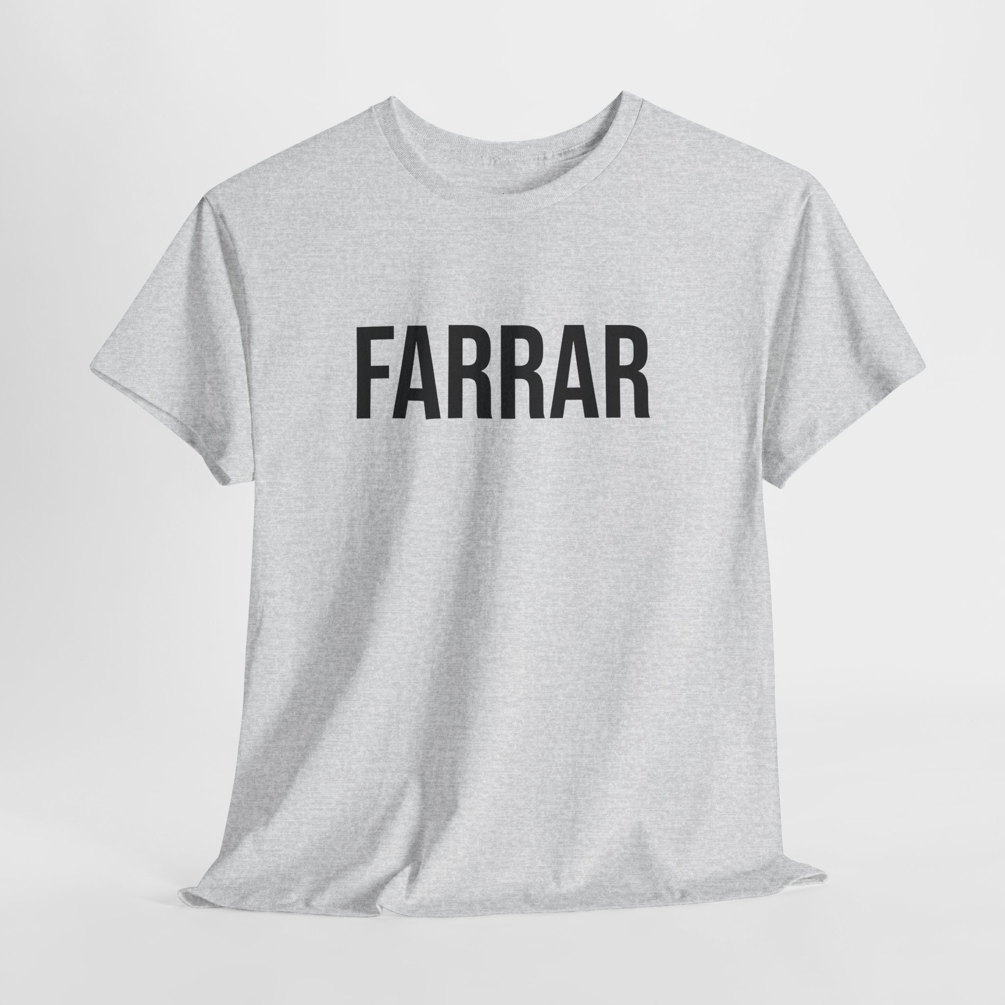 FARRAR - Minimal Bold Lettering Cotton T‑Shirt