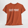 EAST POINT - Minimal Bold Lettering Cotton T‑Shirt