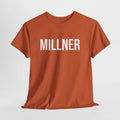 MILLNER - Minimal Bold Lettering Cotton T‑Shirt