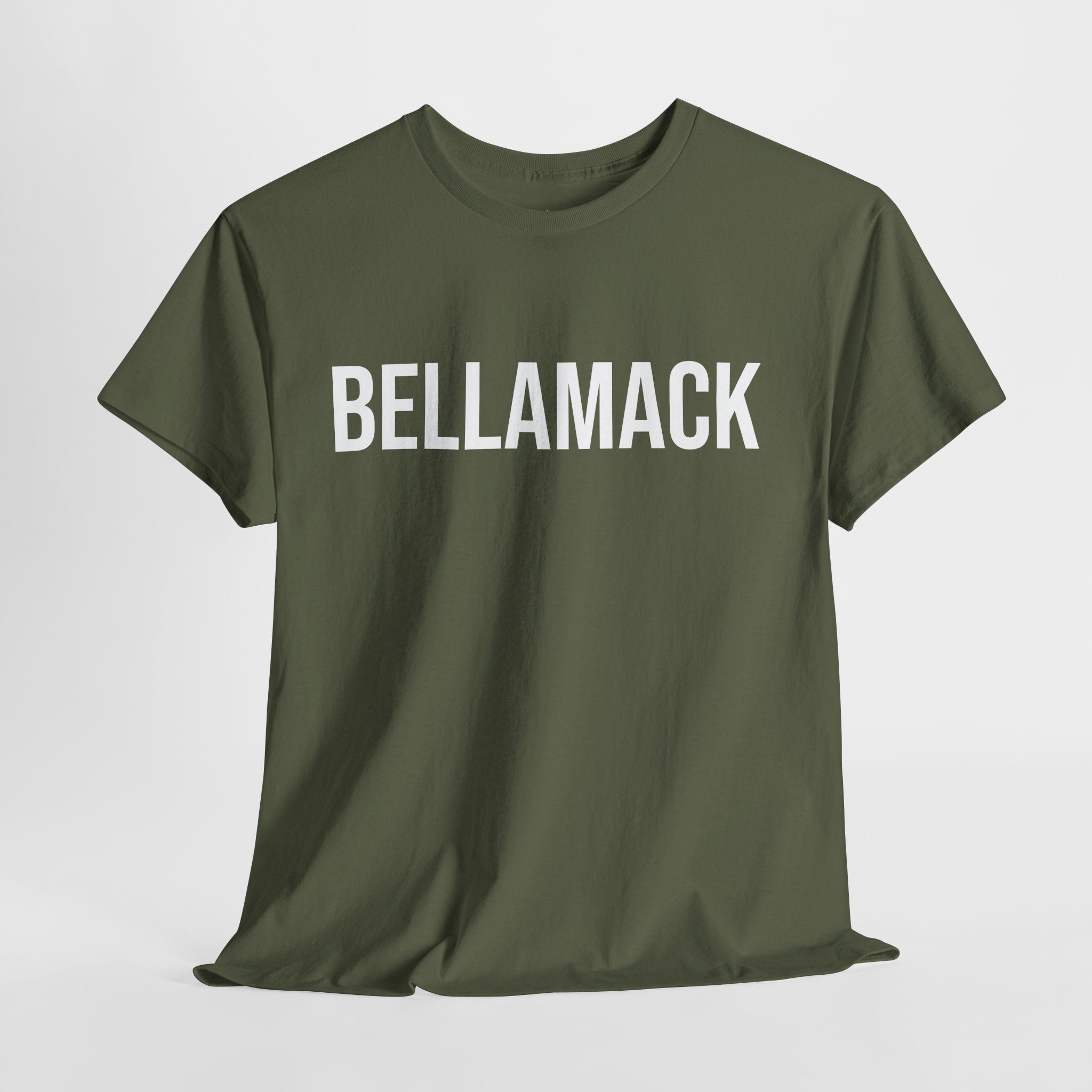 BELLAMACK - Minimal Bold Lettering Cotton T‑Shirt