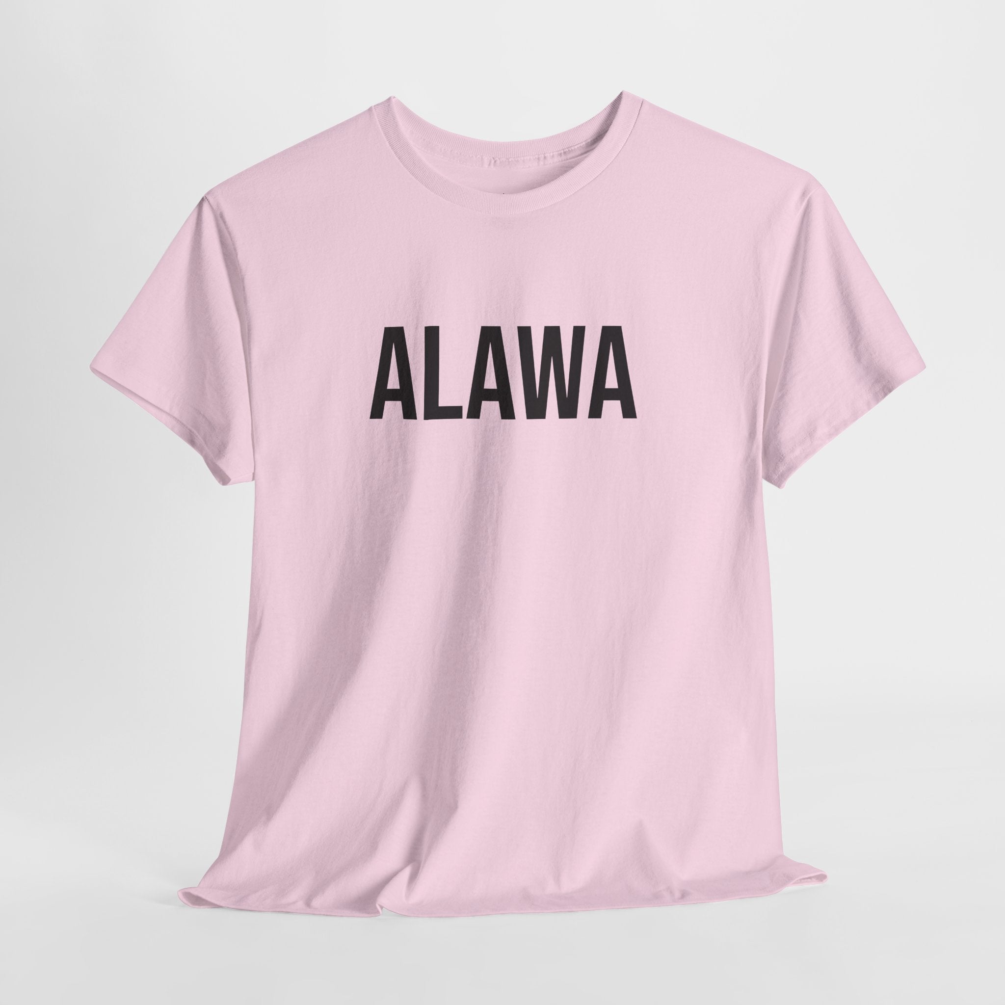 ALAWA - Minimal Bold Lettering Cotton T‑Shirt