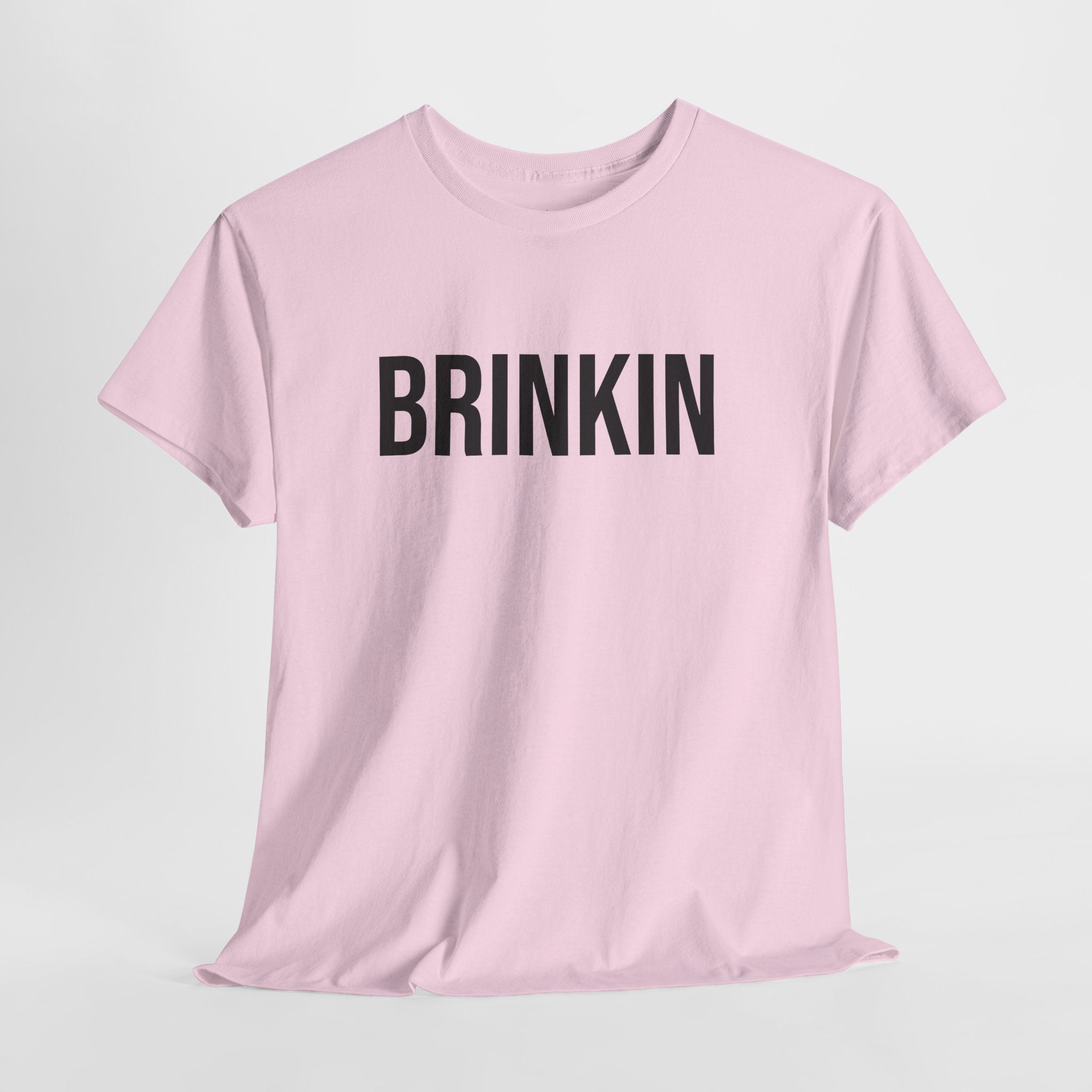BRINKIN - Minimal Bold Lettering Cotton T‑Shirt