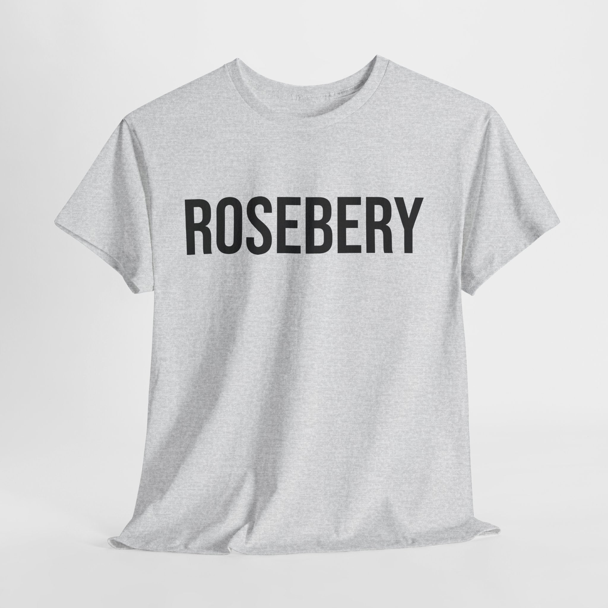 ROSEBERY - Minimal Bold Lettering Cotton T‑Shirt