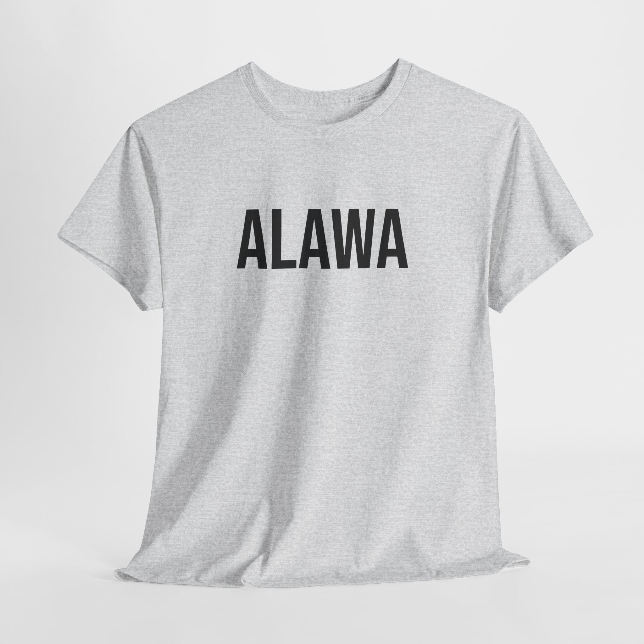 ALAWA - Minimal Bold Lettering Cotton T‑Shirt