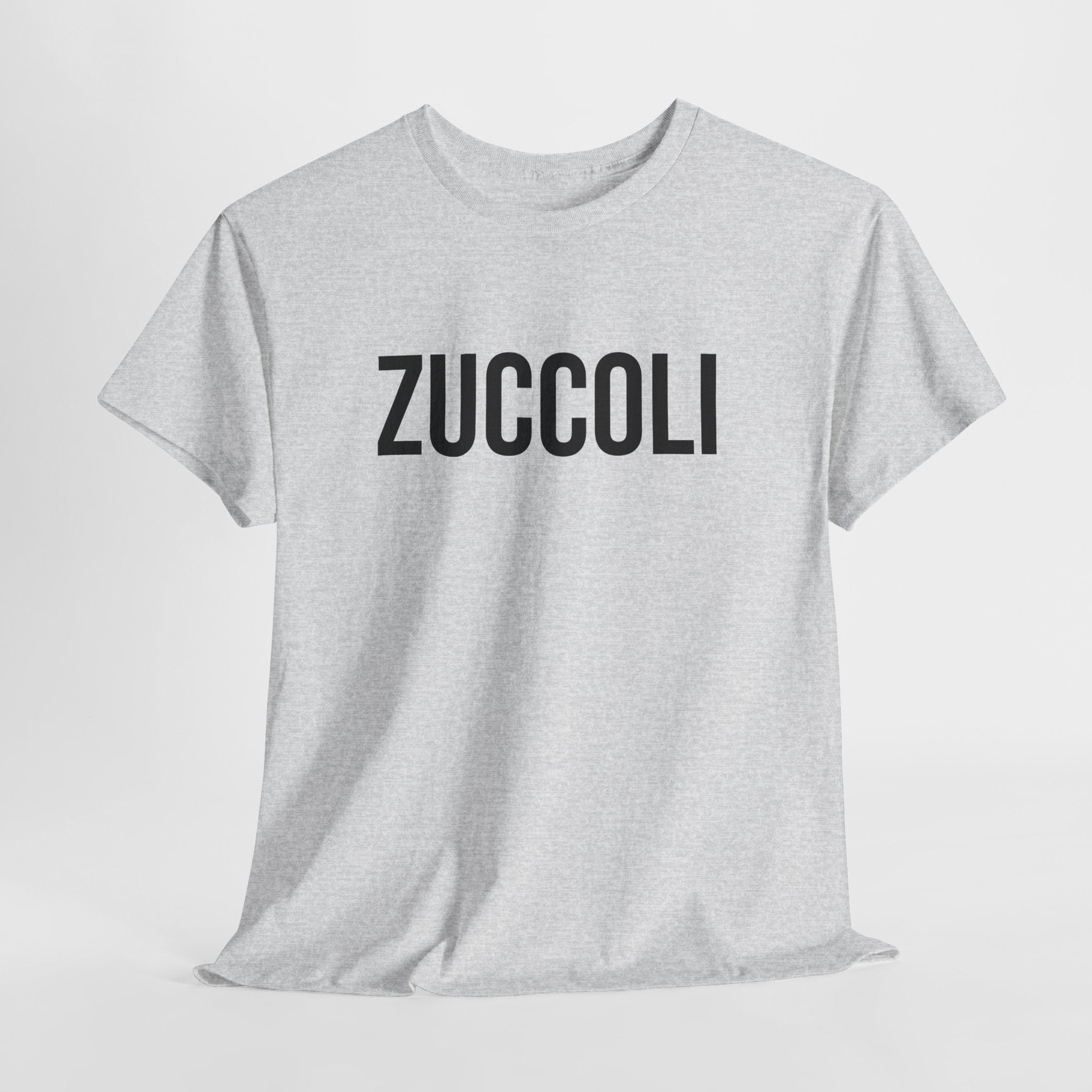 ZUCCOLI - Minimal Bold Lettering Cotton T‑Shirt