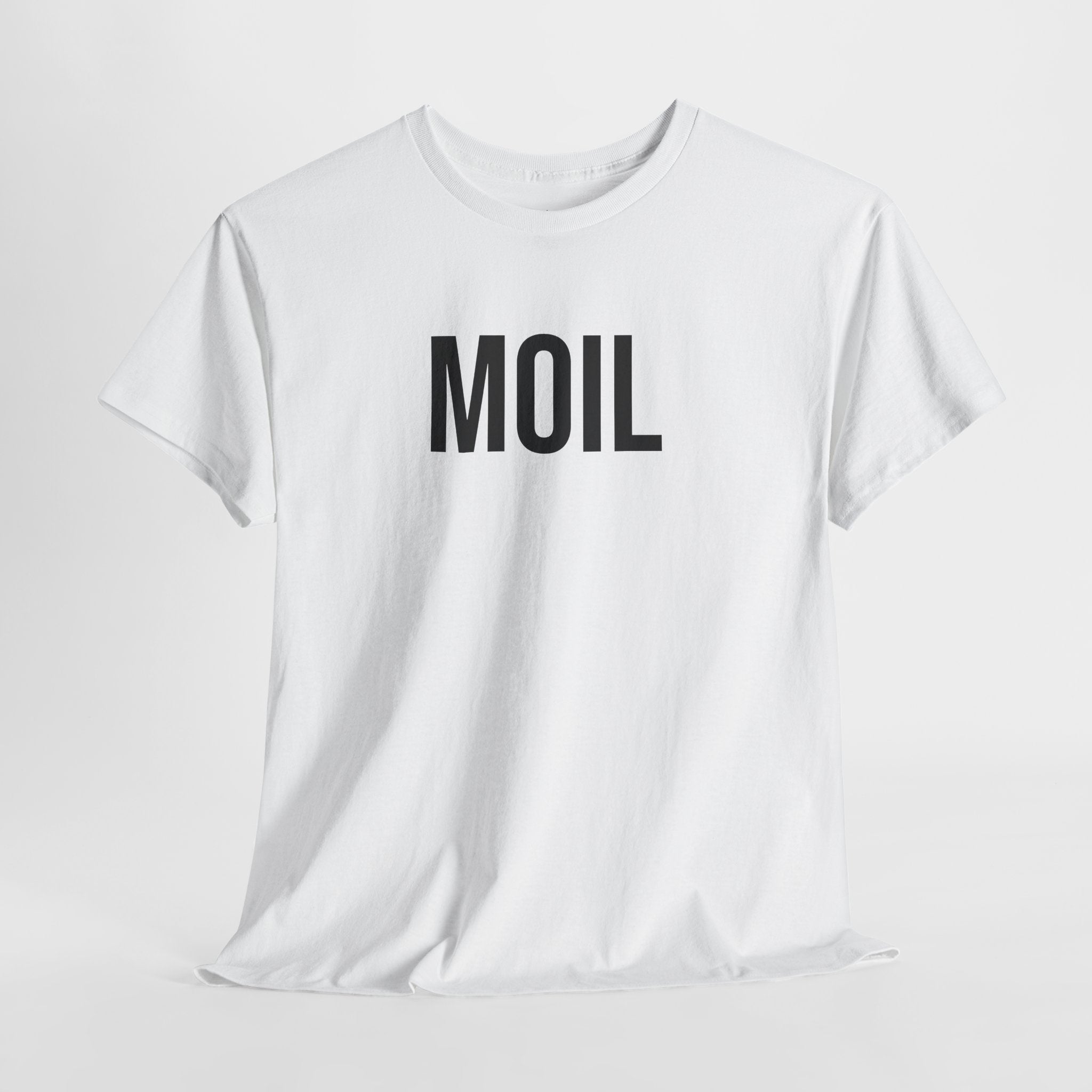 MOIL - Minimal Bold Lettering Cotton T‑Shirt