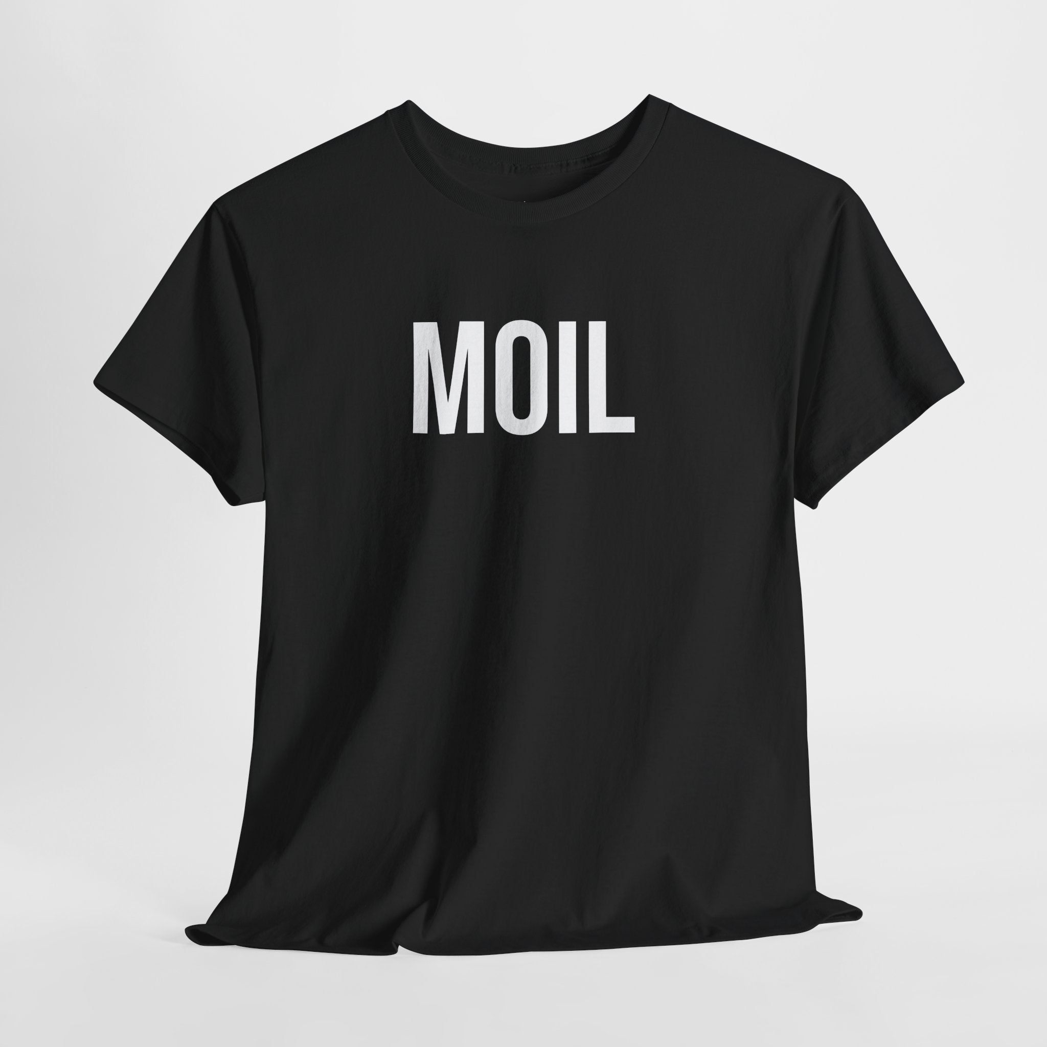MOIL - Minimal Bold Lettering Cotton T‑Shirt