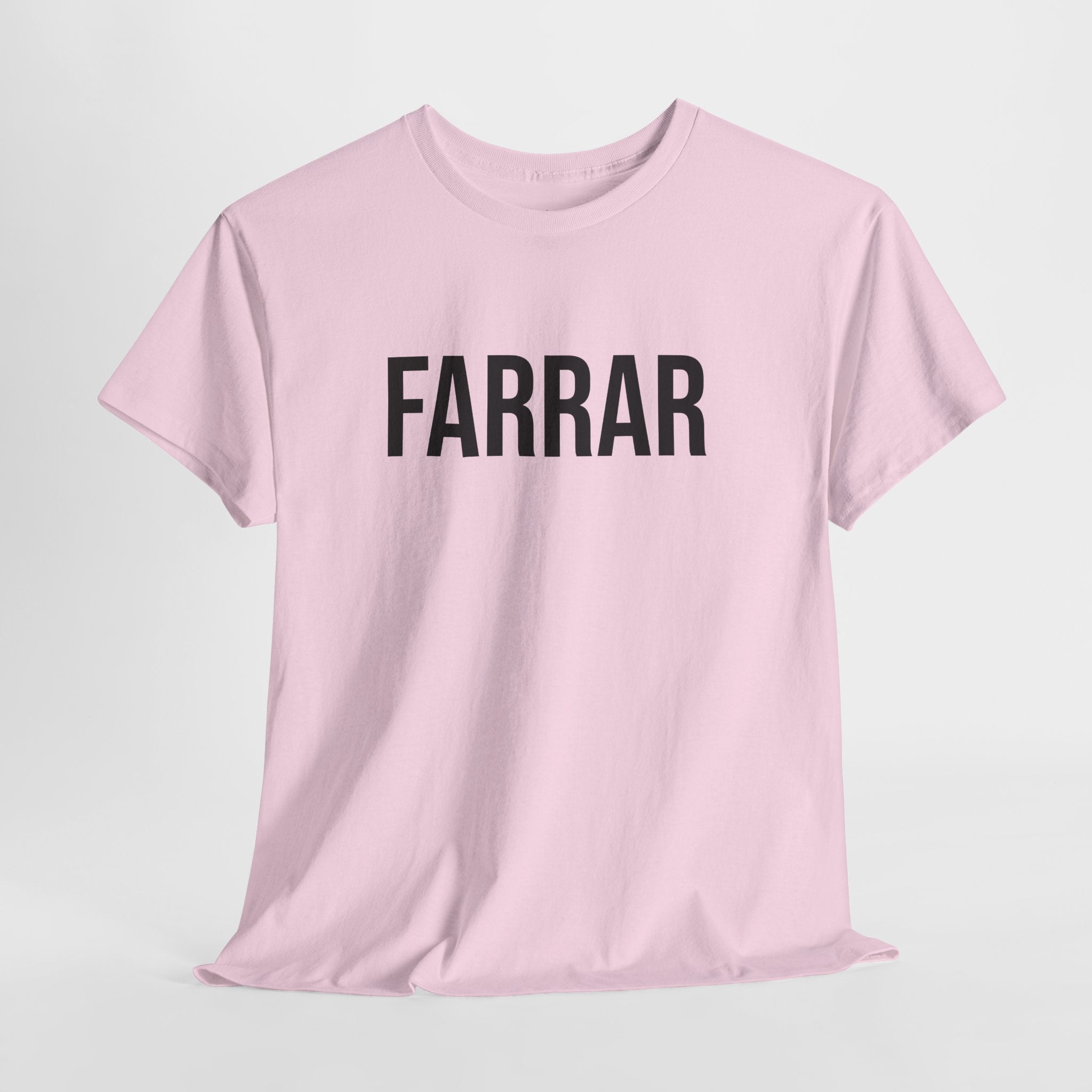 FARRAR - Minimal Bold Lettering Cotton T‑Shirt