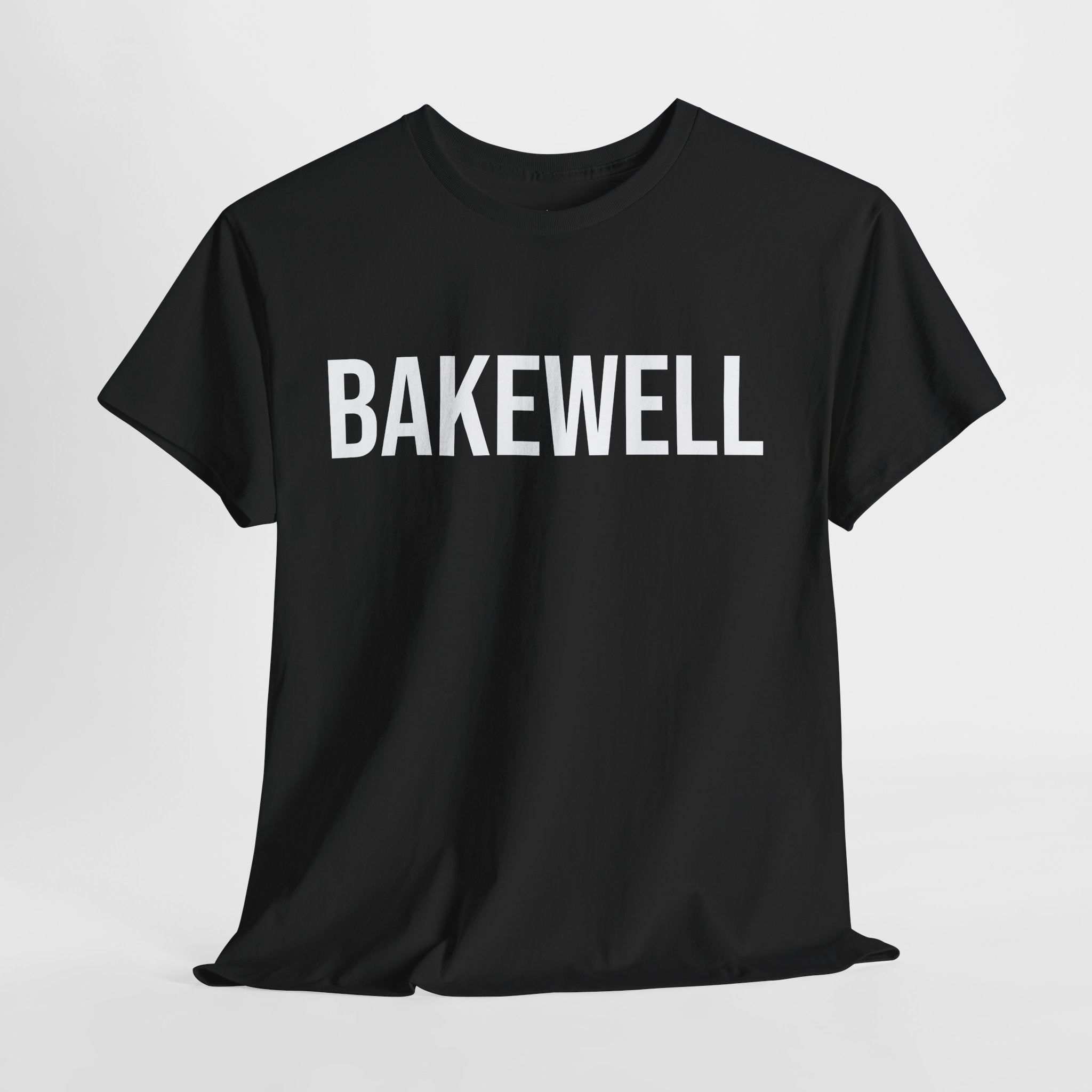 BAKEWELL - Minimal Bold Lettering Cotton T‑Shirt