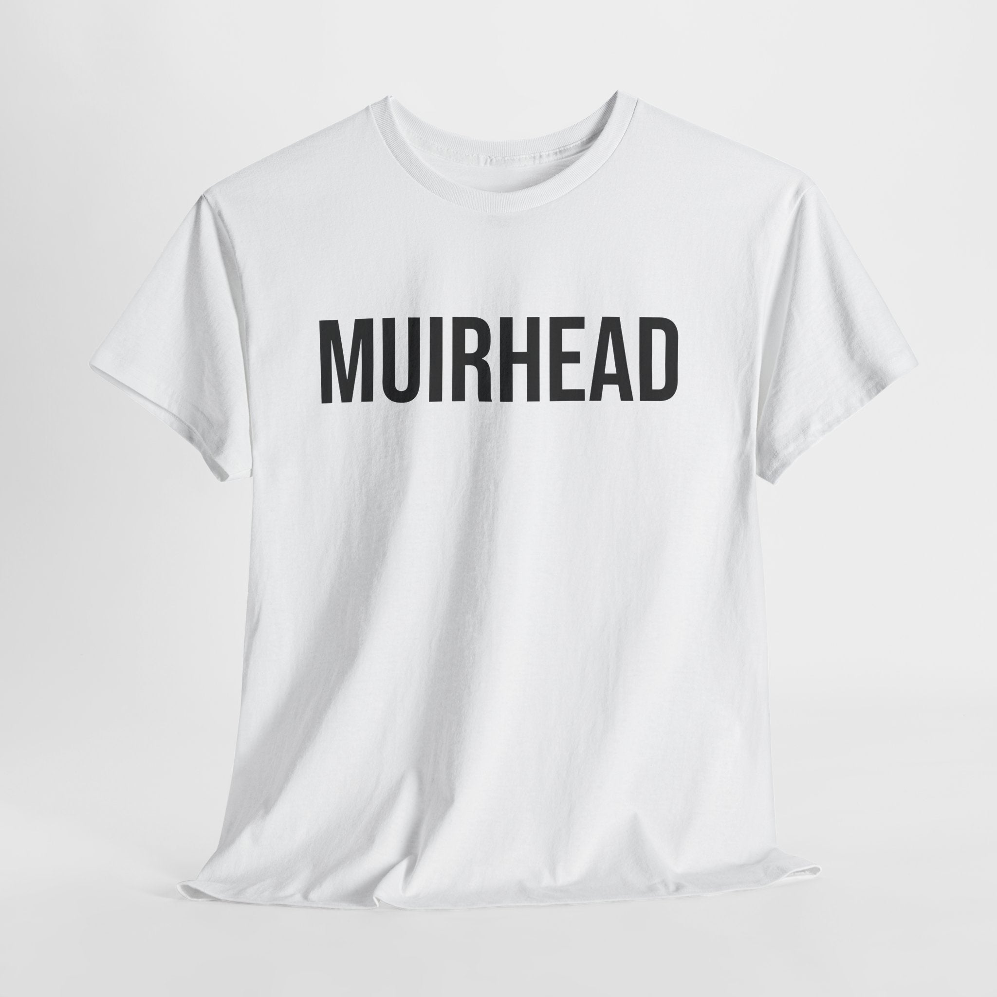 MUIRHEAD - Minimal Bold Lettering Cotton T‑Shirt