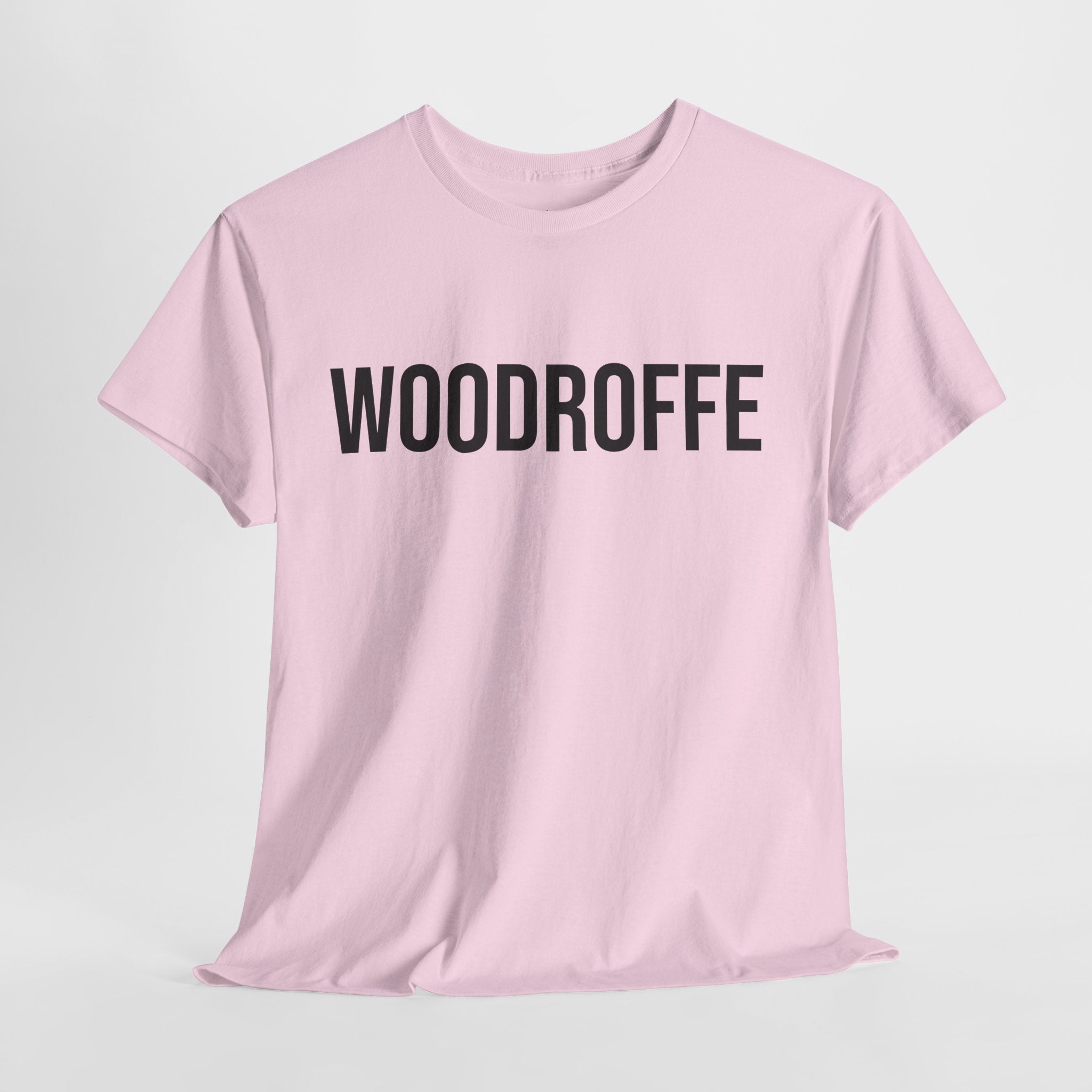 WOODROFFE - Minimal Bold Lettering Cotton T‑Shirt