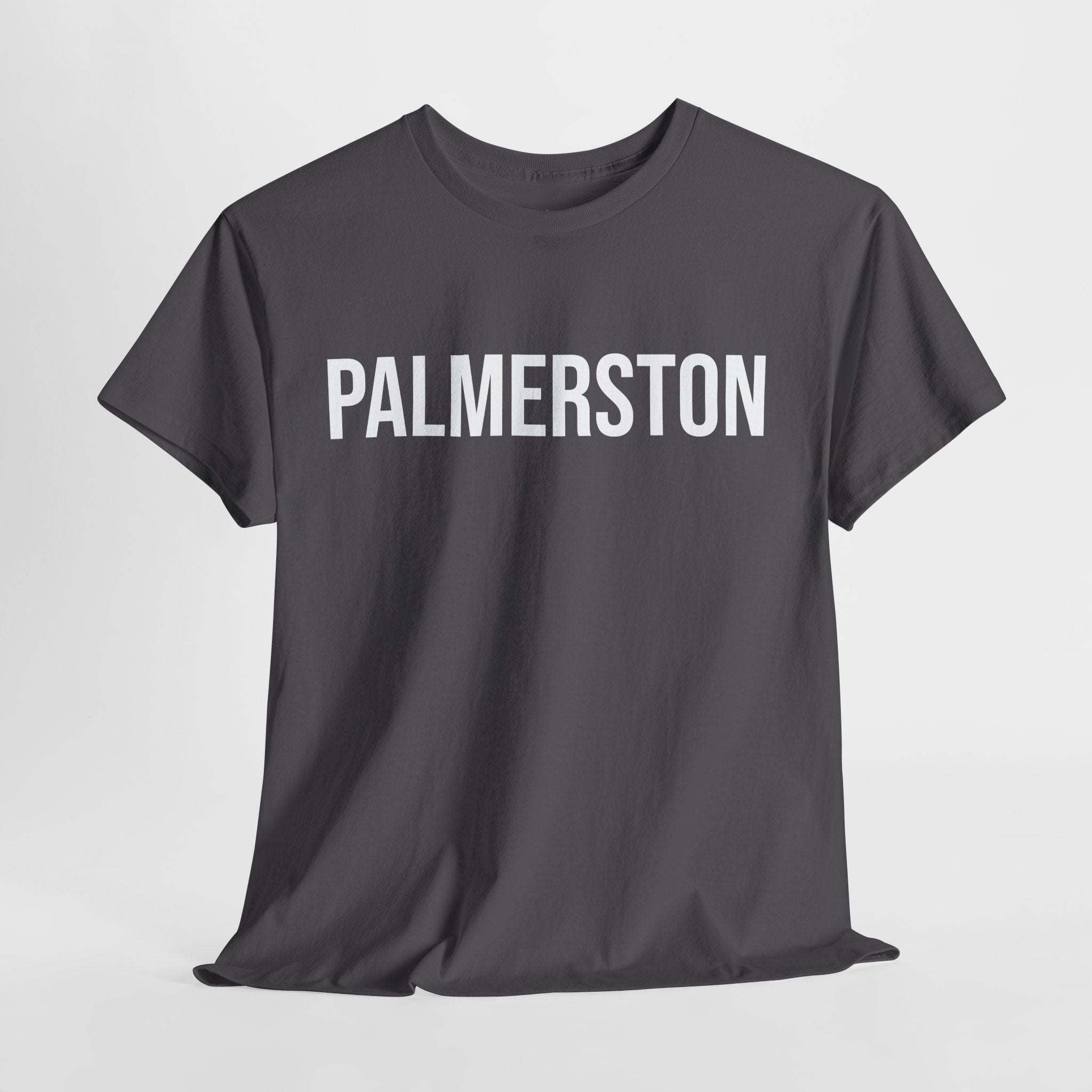 PALMERSTON - Minimal Bold Lettering Cotton T‑Shirt
