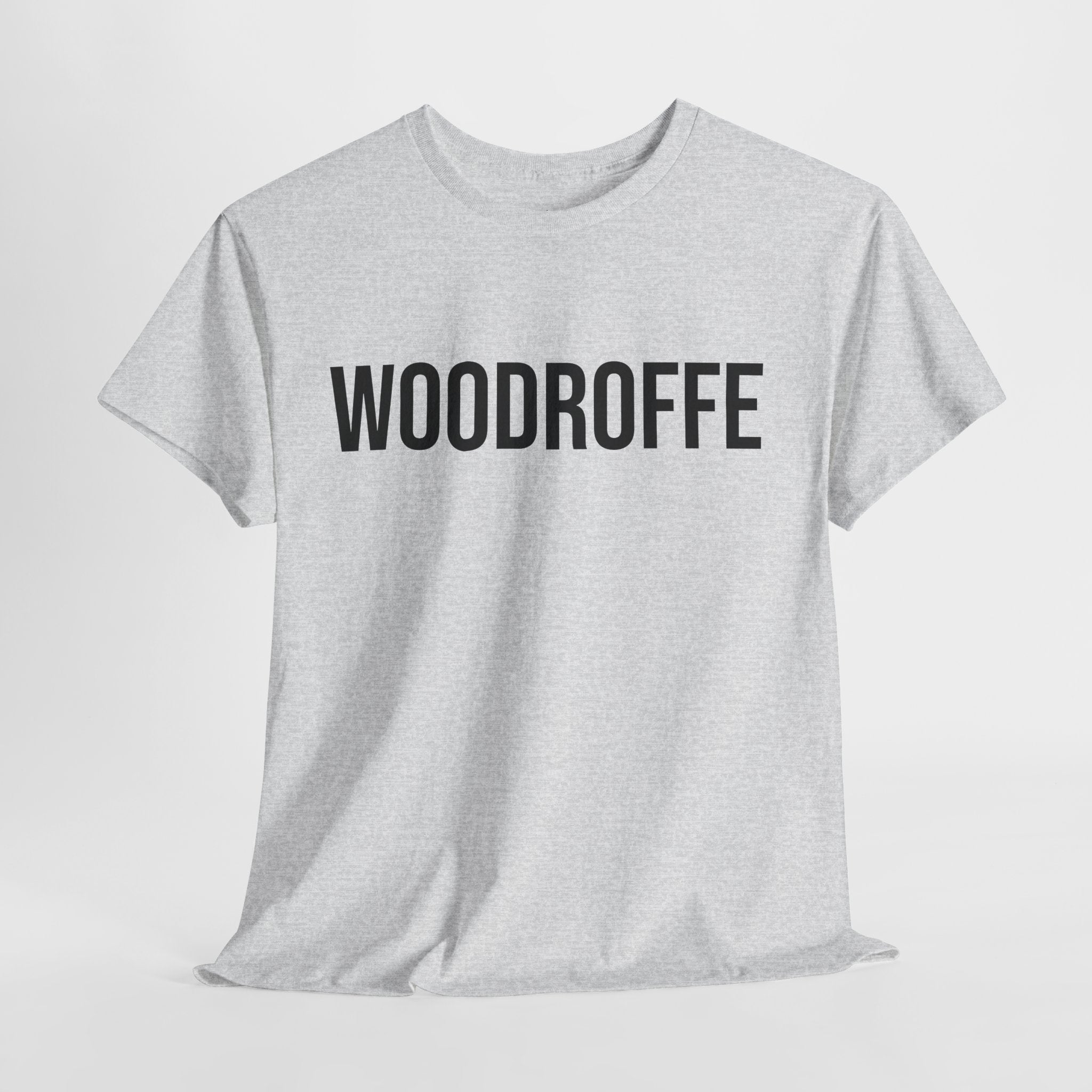 WOODROFFE - Minimal Bold Lettering Cotton T‑Shirt